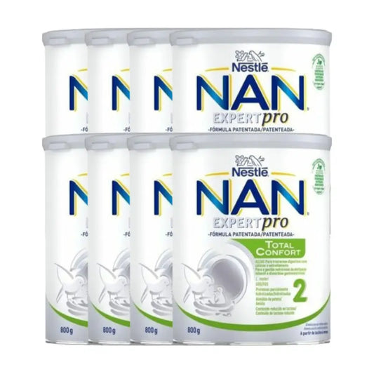 Nestlé Nan Total Comfort 2 Infant Milk, Pack 8 X 800 g