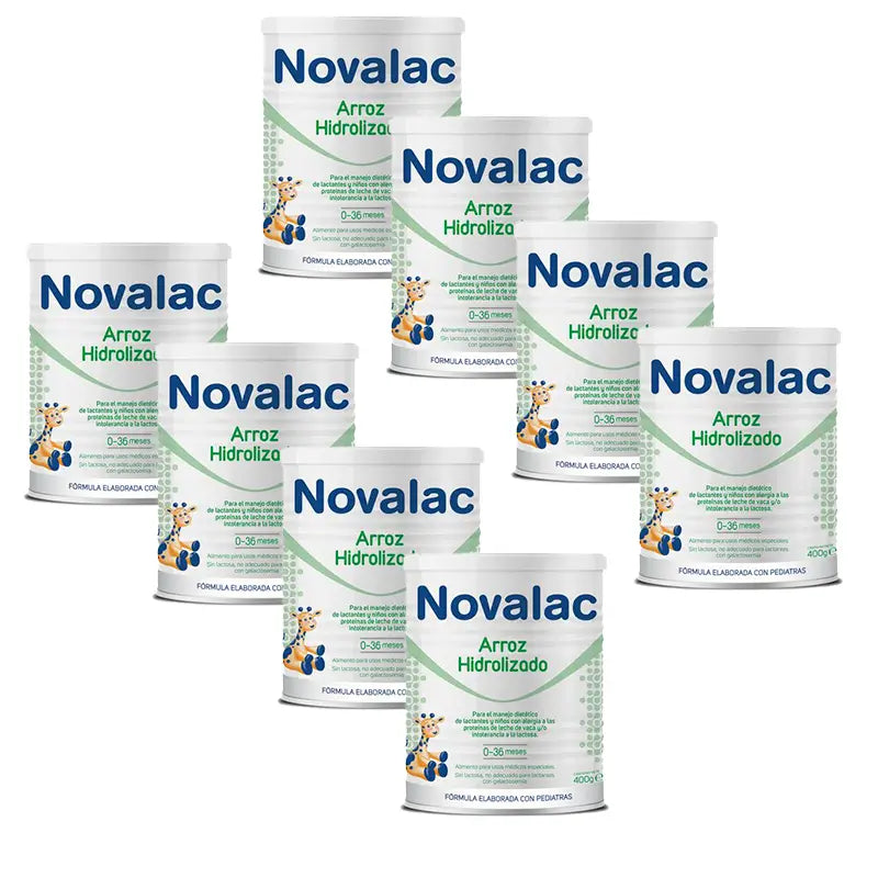 Novalac Hydrolysed Rice, Pack 8 X 400 g
