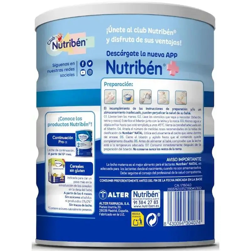 Nutribén Natal Pro-Alpha Milch Starter, 8 X 800 g