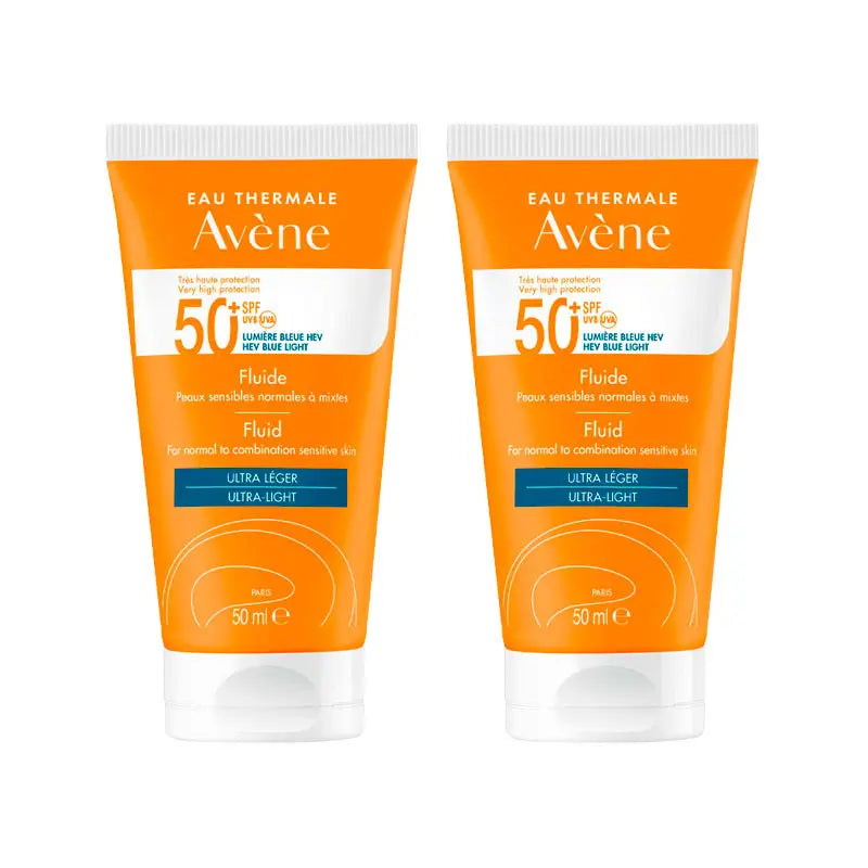 Avène Oil-Free Sun Fluid SPF50+ 2x50 ml