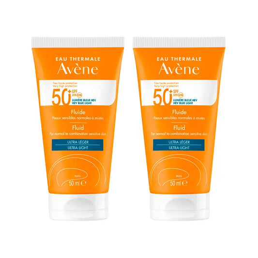 Avène Oil-Free Sun Fluid SPF50+ 2x50 ml