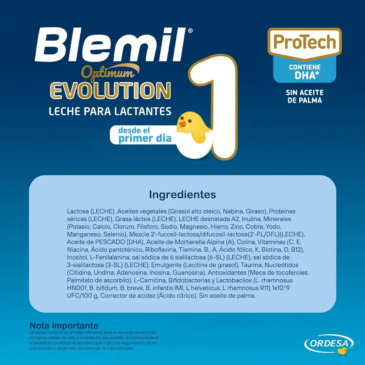Blemil Optimum Evolution 1 Starter-Milch, 12X800g