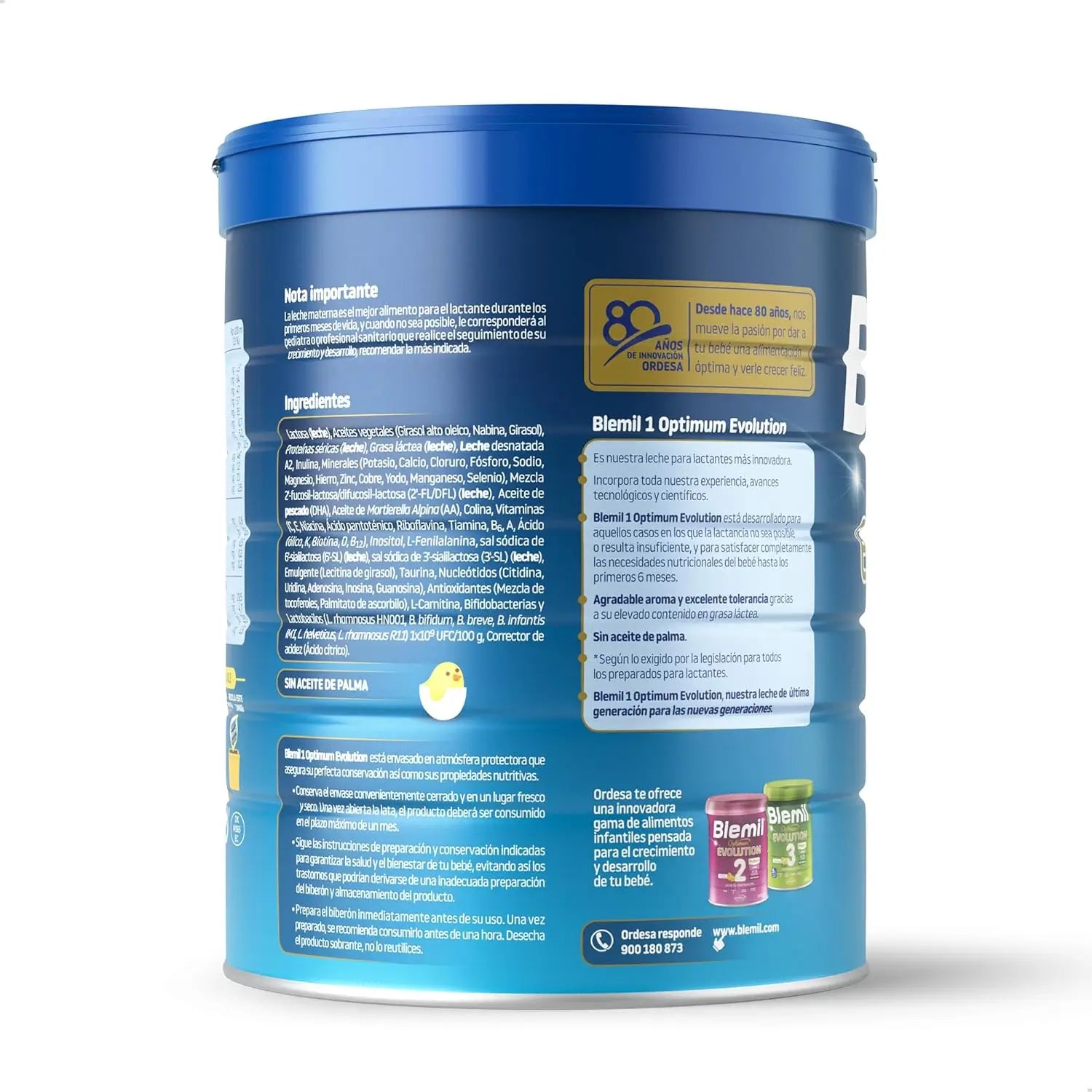 Blemil Optimum Evolution 1 Starter-Milch, 8X800g
