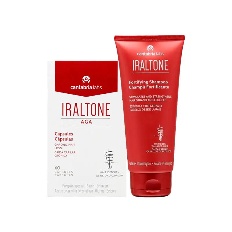 Iraltone Pack Aga 60 Capsules + Shampoo 200 Ml