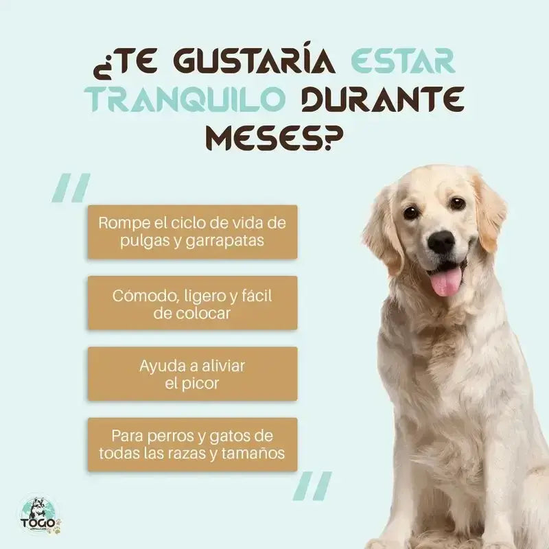 Pack Togo Anti-Parasiten-Halsband für Hunde Alle Größen
