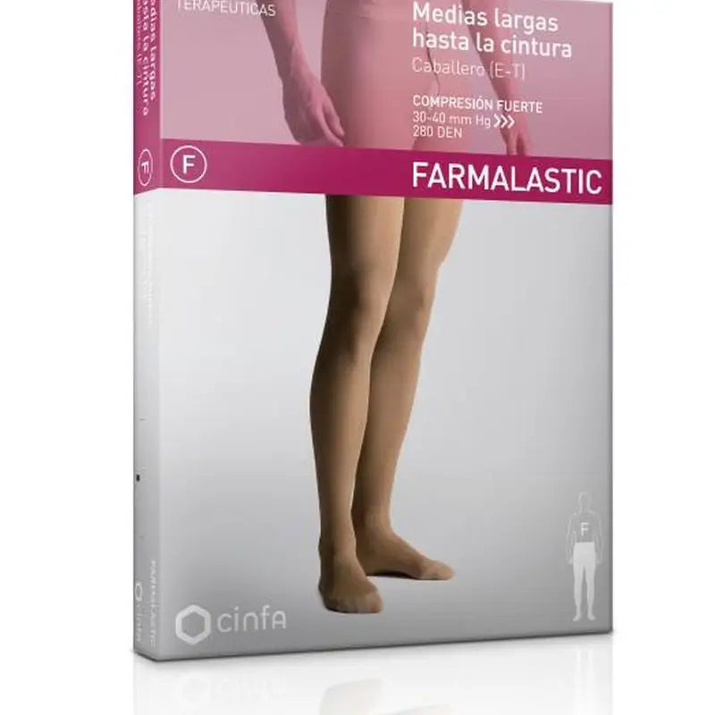 Farmalastic Men's Compression Pantyhose Strong Compression, Size XL