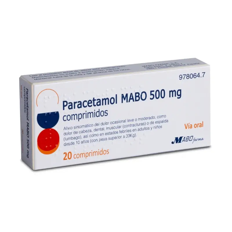 Paracetamol Mabo 500 mg, 20 Tabletten