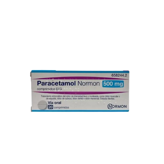 Paracetamol Normon Efg 650 mg 20 tablets