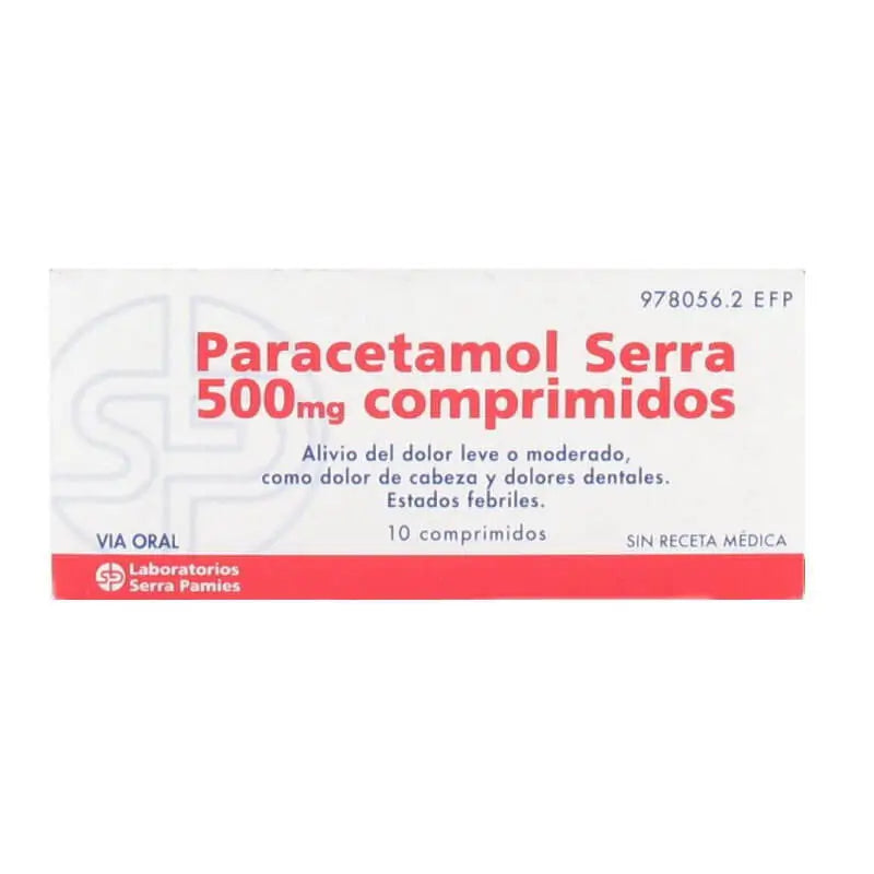 Serra Paracetamol 500 mg 10 tablets
