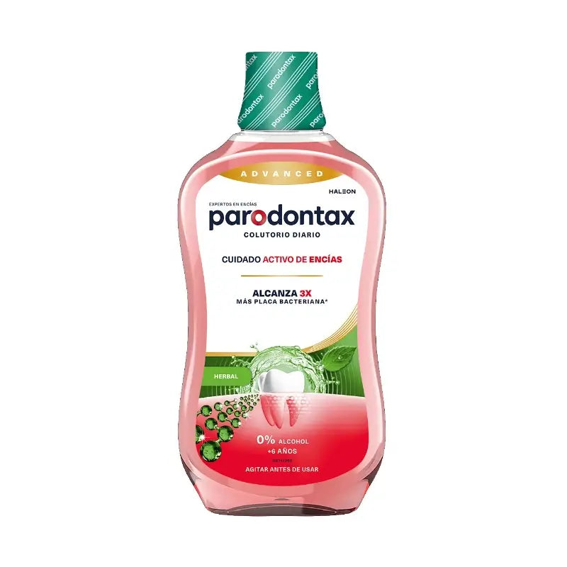 Parodontax Tägliche pflanzliche Zahnfleischpflege Mundspülung, 500 ml