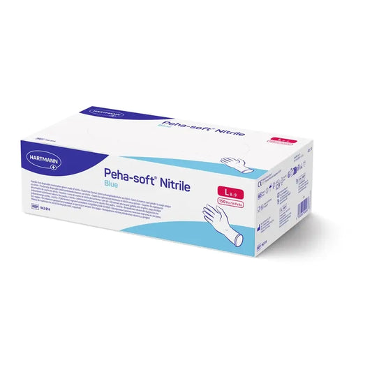 Peha-Soft Nitril-Handschuhe Blau Größe L, 150 Stk.
