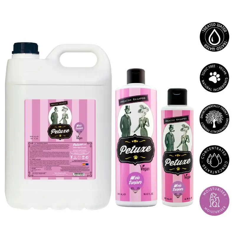 Petuxe Feuchtigkeitsshampoo für langes & glattes Haar 500 ml