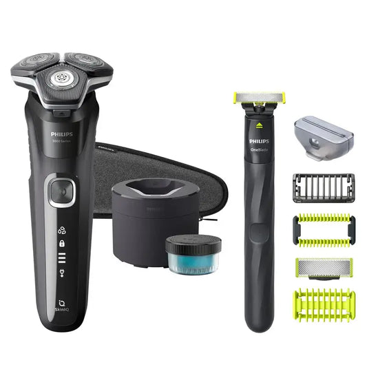 Philips Rasierer Serie 5000 Nass & Trocken Skiniq, 360D Köpfe