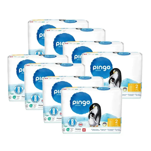 Pingo Ökologische Windeln Größe 2 (3-6 Kg), 8X42 Einheiten