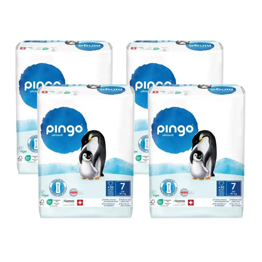 Pingo Ökologische Windeln Größe 7 (+15 Kg), 4X30 Einheiten