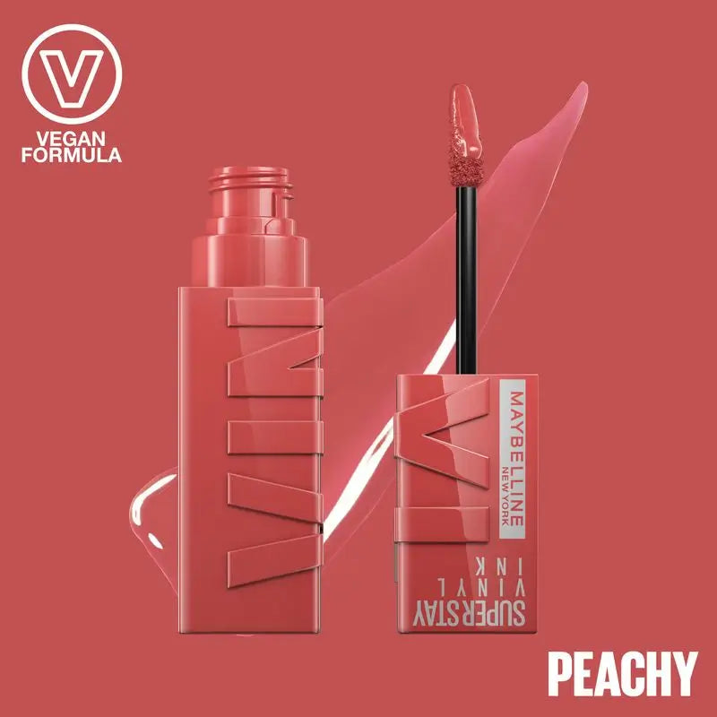 Maybelline New York Superstay Vinyl Ink Lippenstift, Farbton 15 Pfirsichfarben