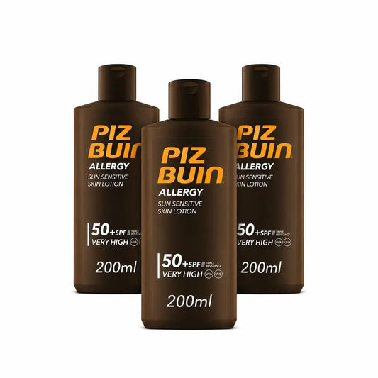 Piz Buin Allergy Sonnencreme für den Körper LSF 50, 3er-Pack à 200 ml