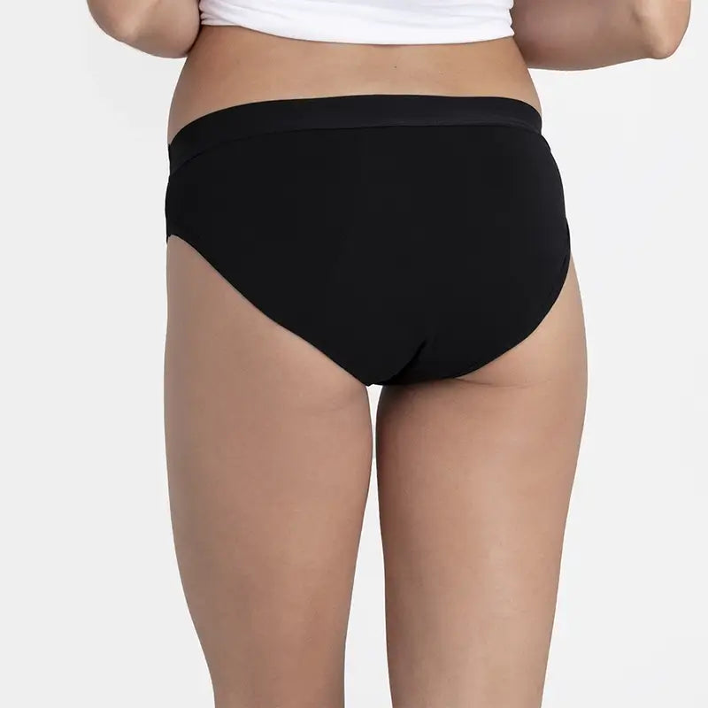 Platanomelon Kiwitas Classic Sporty Menstruationshöschen Schwarz / M