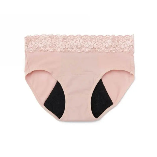 Platanomelon Kiwitas Lace Menstrual Panties Nude / M