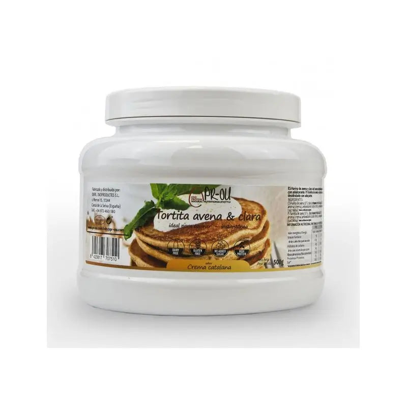 Pr-Ou Klar+Haferflocken-Sahne-Geschmack Pfannkuchen 500Gr. Sg