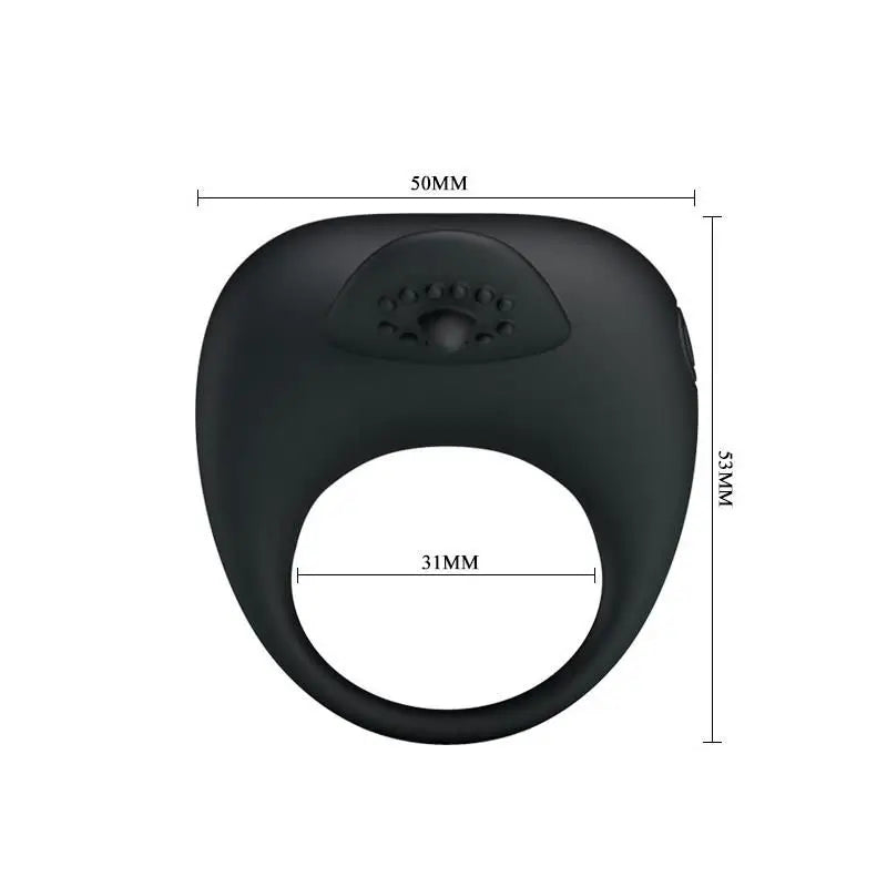 Prettylove Tonguo Vibrationsring Schwarz
