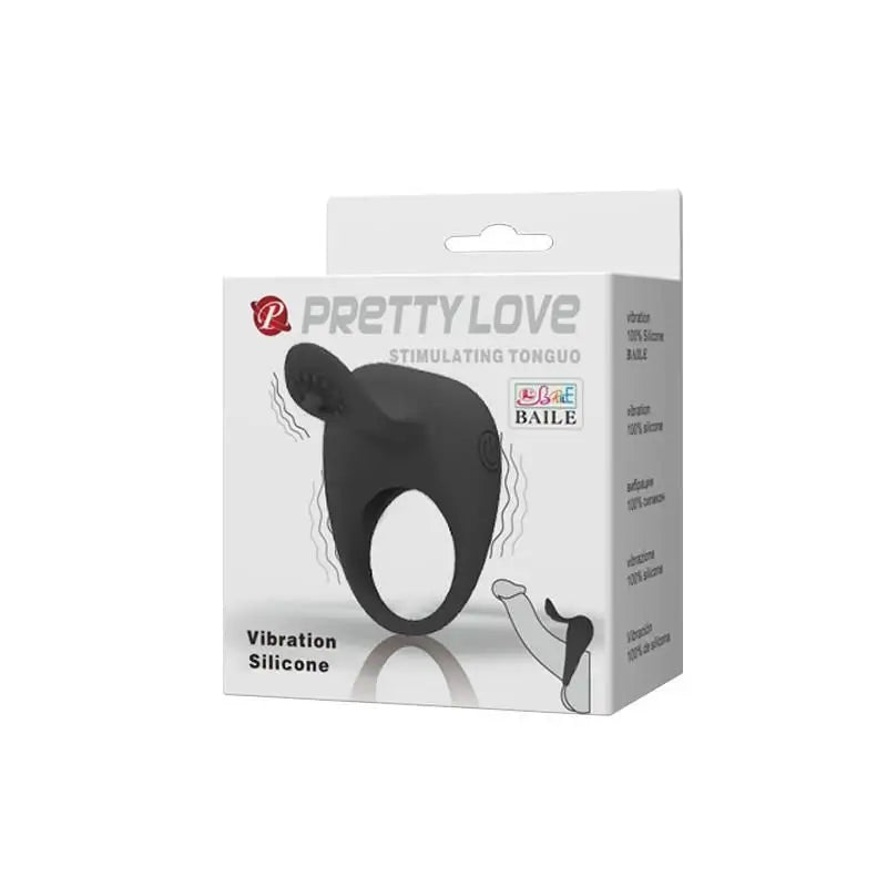 Prettylove Tonguo Vibrationsring Schwarz