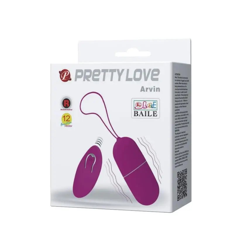 Prettylove Arvin Vibrierendes Ei Lila Farbe