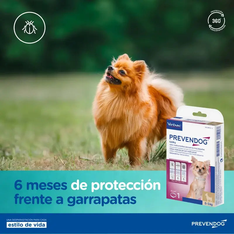 Virbac Prevendog Antiparasitisches Halsband 75 cm 2 Stück