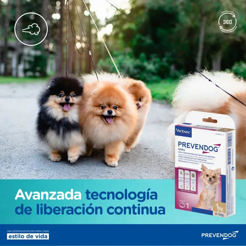 Virbac Prevendog Antiparasitisches Halsband 75 cm 2 Stück