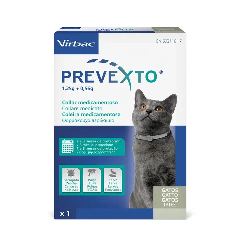 Prevexto Anti-Parasiten-Halsband für Katzen, 38 cm