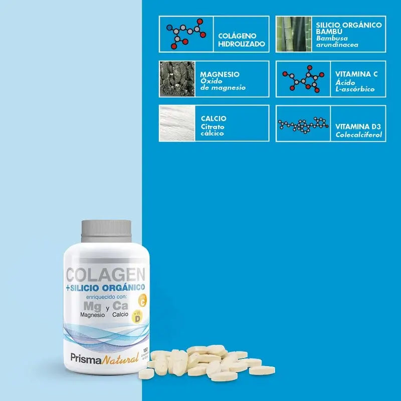 Prisma Natürliches Kollagen + Silizium, 180 Tabletten