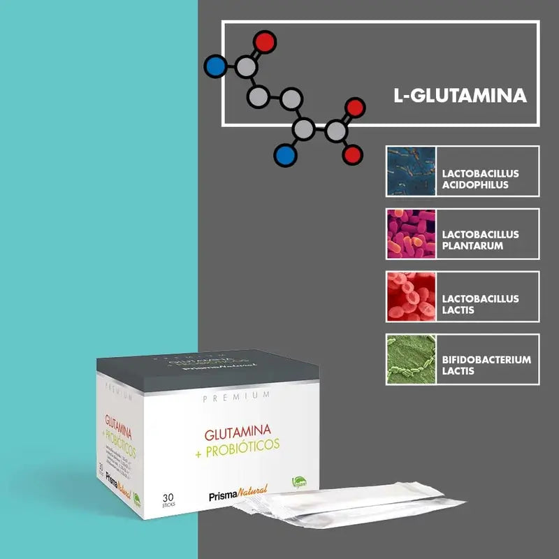 Prisma Premium Glutamin + Probiotika, 30 Sticks