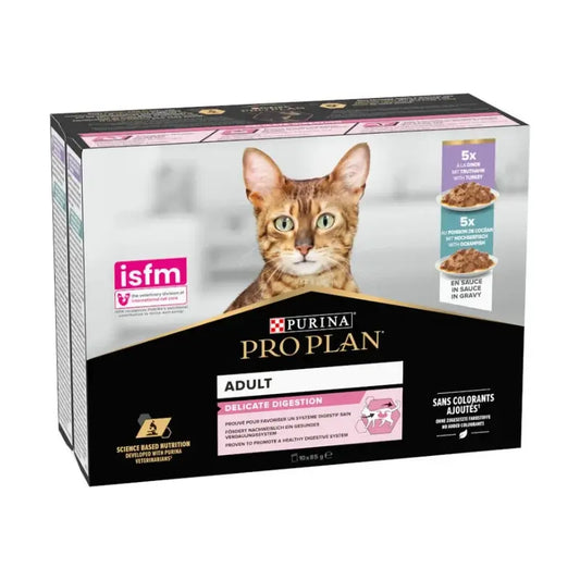 Pro Plan Feline Multi Umschlag Zarter Fisch Pute 10X85Gr
