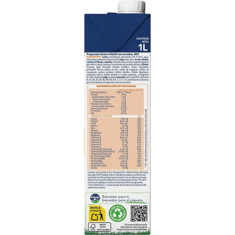 Puleva Peques 3 Uht Slim Aufwuchs-Milch, 1000ml