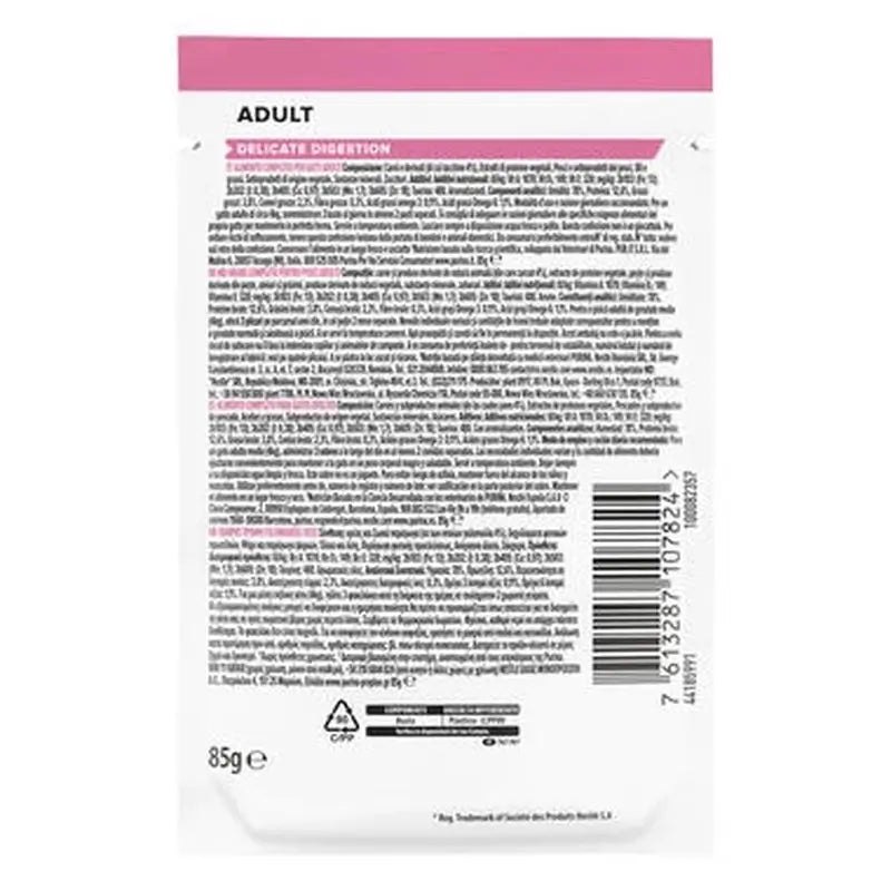 Purina Pro Plan Feline Delicate Turkey 26X85Gr, Nassfutter für Katzen