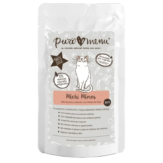 Puromenu Menu Michi Mimos Bio (Pute & Lachs) , 100 g