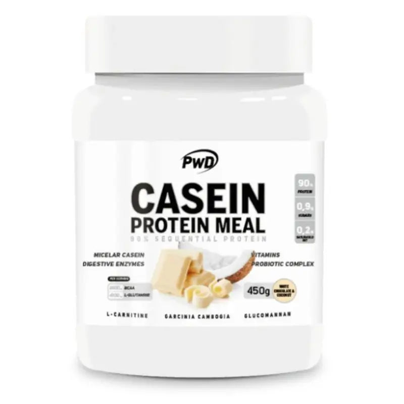 Pwd Casein Protein Mahlzeit Weiße Schokolade+Kokosnuss Topf 1.5 Kg