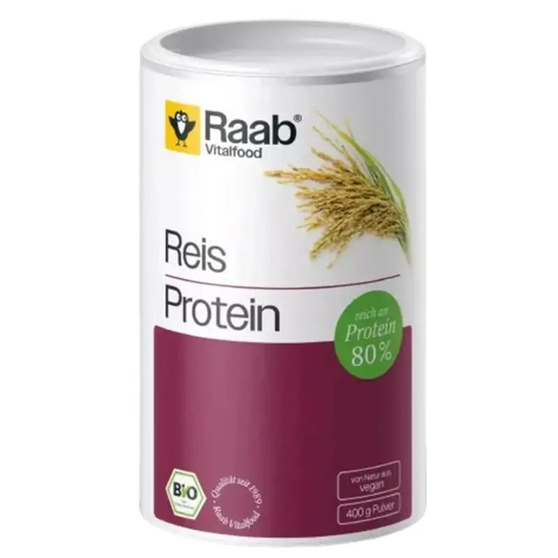 Raab Vitalfood Naturreisprotein 400Gr. Bio Sg Vegan