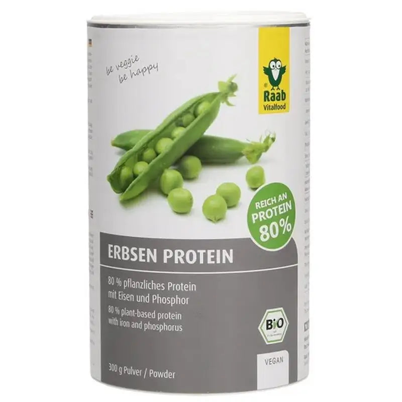 Raab Vitalfood Natürliches Erbsenprotein 300Gr Bio Sg Vegan
