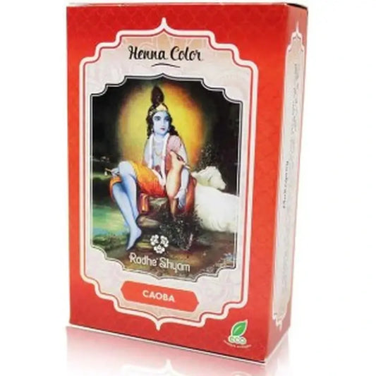 Radhe Shyam Henna Mahagoni-Pulver, 100 gr