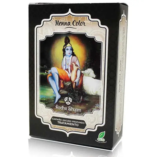 Radhe Shyam Henna Puder tief dunkelbraun, 100 g