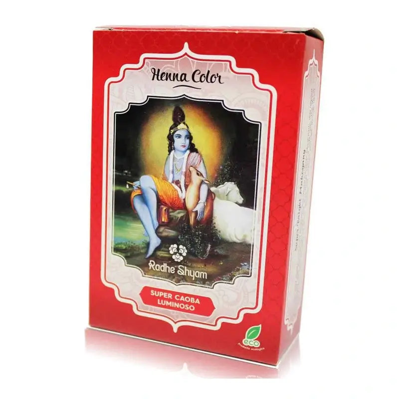 Radhe Shyam Henna Super Bright Mahogany Puder, 100 g