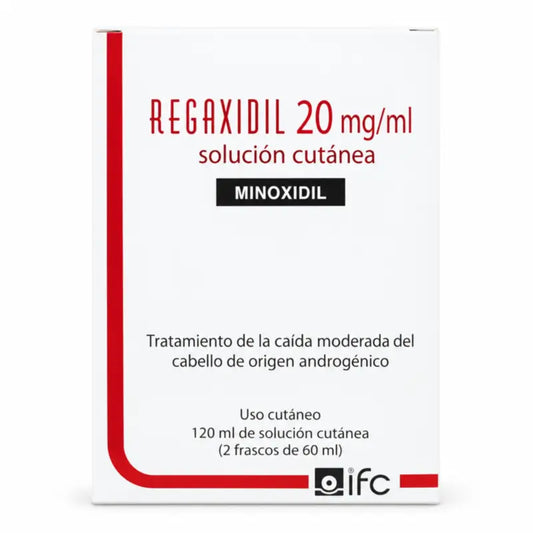 Regaxidil 20 Mg/ ml Minoxidil Hautlösung 2 Flaschen à 60 ml