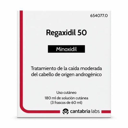 Regaxidil 50 mg/ml Minoxidil Hautlösung 3 Flaschen à 60 ml
