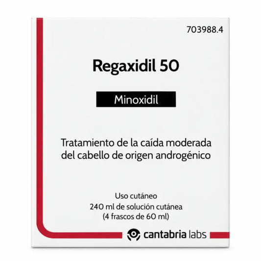 Regaxidil 50 mg/ml Minoxidil Hautlösung 4 Flaschen à 60 ml