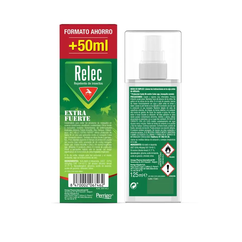 Relec Extra Starkes Mückenspray, 125 ml