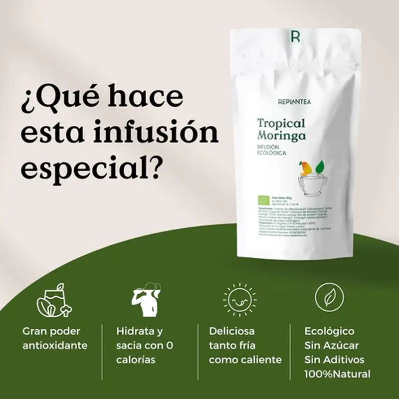 Replantea Bio Moringa & Mango Aufguss, 100 g