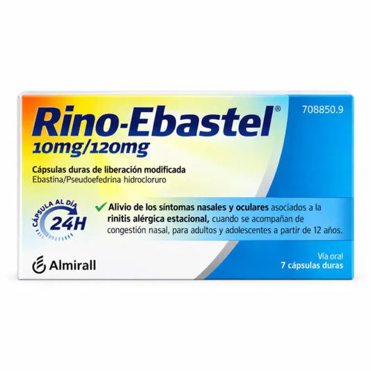 Ebastel Rhino 10 mg/120 mg 7 Kapseln