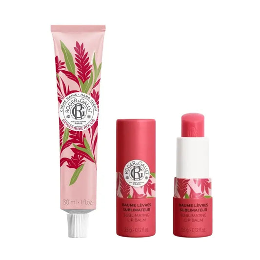 Roger & Gallet Gingembre Rouge Handcreme + Lippenbalsam Packung