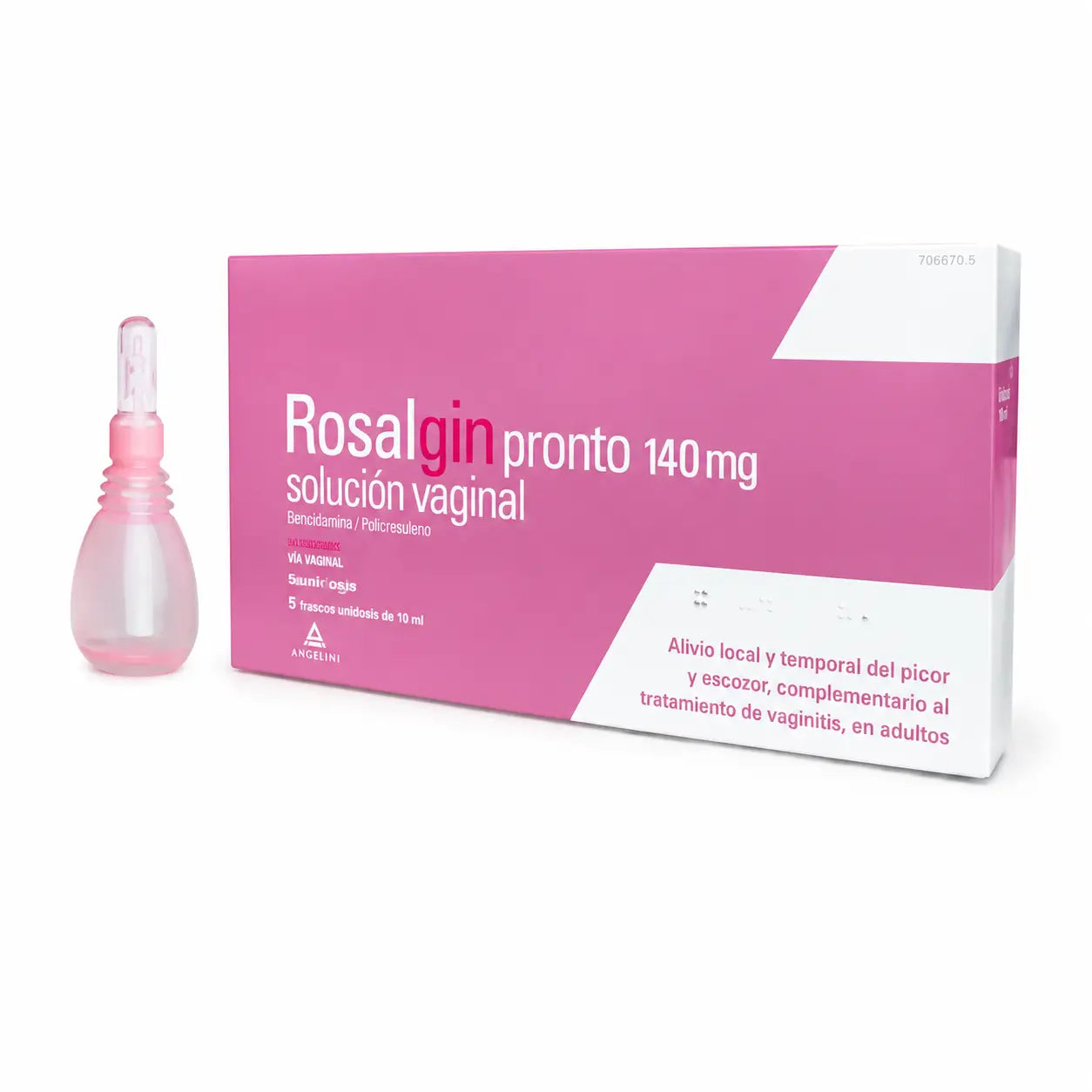 Rosalgin Pronto 140 ml Vaginal-Lösung, 5 Einzeldosen